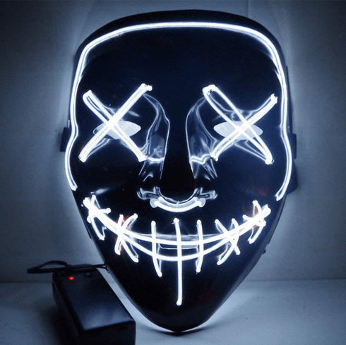 Black V Halloween Horror Glowing Mask - EsaModa