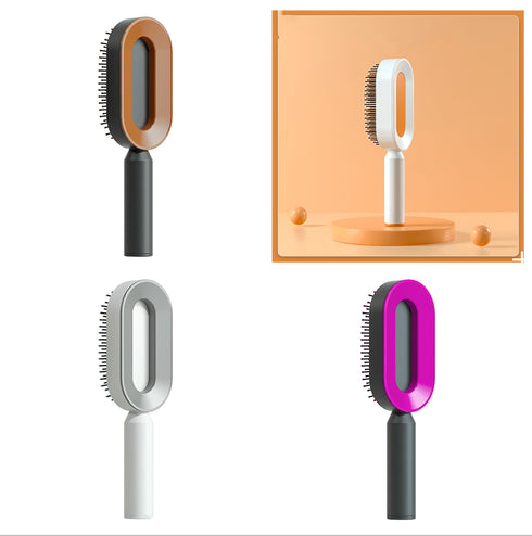 Hair Brush One-key Cleaning Hair Loss Airbag Massage Scalp Comb Anti-Static