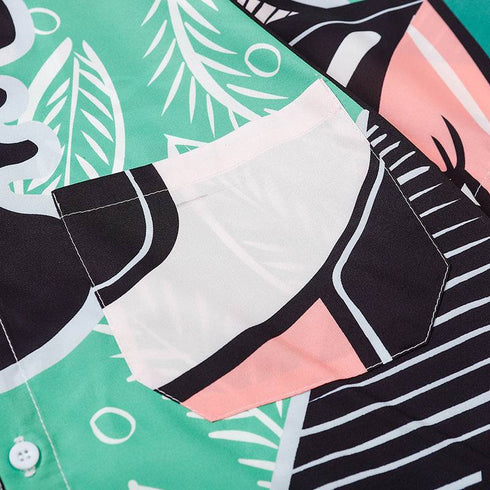 Men's Summer Thin Retro Shirt Short Sleeve