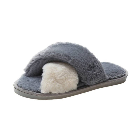 Furry Slippers New Autumn And Winter Indoor