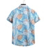 Spring And Summer Men's Beach Flower Hawaiian Shirt