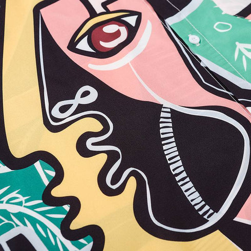 Men's Summer Thin Retro Shirt Short Sleeve