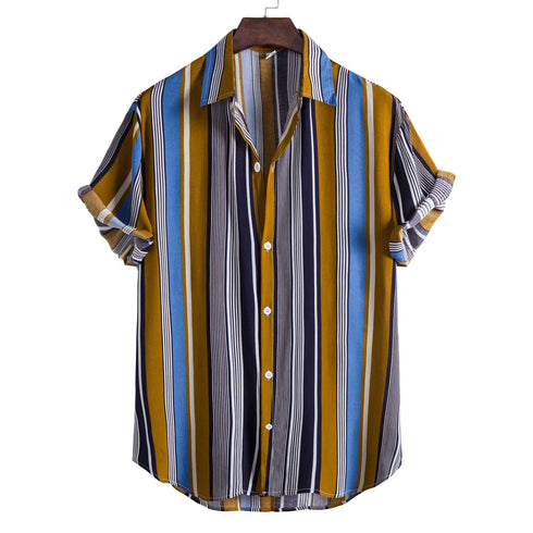 Printed Casual Men's Short-sleeved Shirt