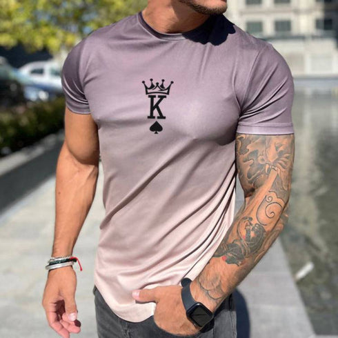 Men's Casual Round Neck Short Sleeve T-shirt