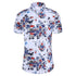 Men's Ethnic Style Floral Casual Men's Short Shirt
