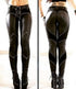 Women's Riveted PU Leather Leggings Solid Casual