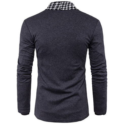 Men's Houndstooth Casual Knitwear Plus Size