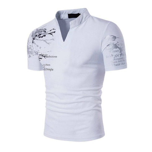 Men's Casual T-shirt Thin Hedging V-neck Slim EsaModa®